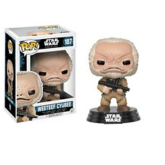 AUTHENTIC STAR WARS # 187 FUNKO POP WEETEEF VINYL BOBBLE HEAD NEW IN BOX - Picture 2 of 4